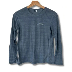 NW Alpine Pullover Long Sleeve Top Outdoor Alpine Climbing Made in USA Gray XS